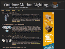 Tablet Screenshot of outdoormotionlighting.com